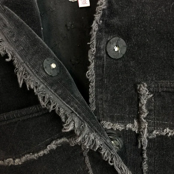 LaClasseCouture black corduroy embroidered blazerM - Picture 13 of 16